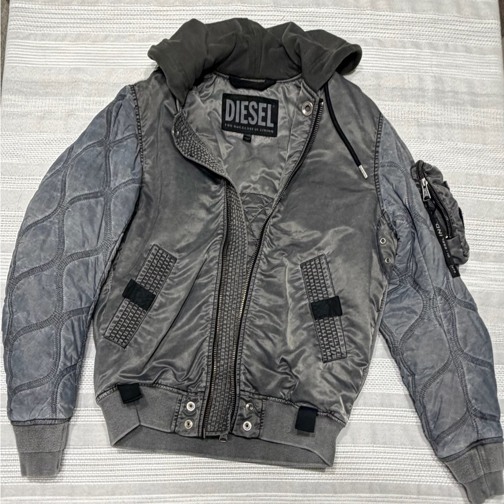 Diesel Men's Gray Bomber Jacket